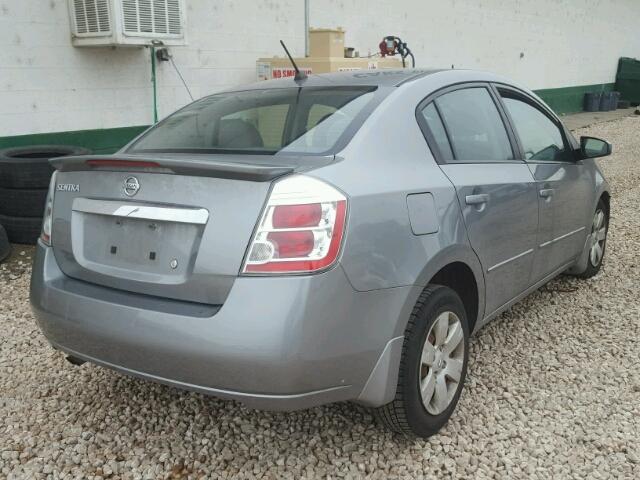 3N1AB6AP2CL647698 - 2012 NISSAN SENTRA 2.0 GRAY photo 4