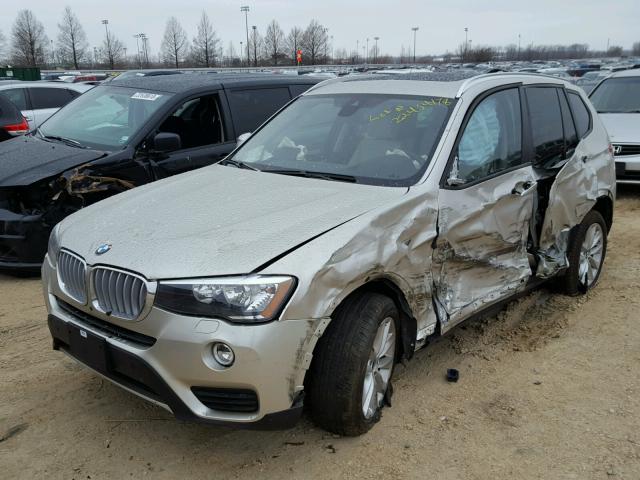 5UXWX9C5XG0D81885 - 2016 BMW X3 XDRIVE2 银色 照片 2