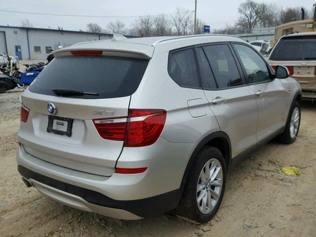 5UXWX9C5XG0D81885 - 2016 BMW X3 XDRIVE2 银色 照片 4