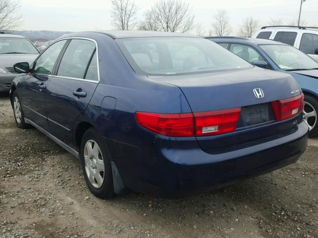 1HGCM56415A048117 - 2005 HONDA ACCORD LX BLUE photo 3