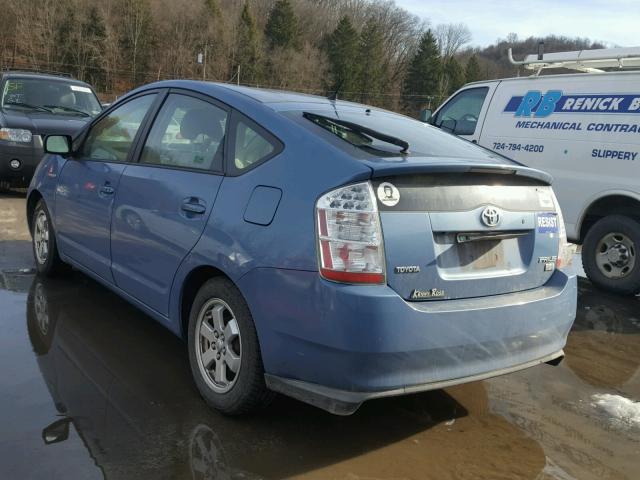 JTDKB20U297854901 - 2009 TOYOTA PRIUS BLUE photo 3