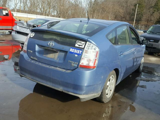 JTDKB20U297854901 - 2009 TOYOTA PRIUS BLUE photo 4