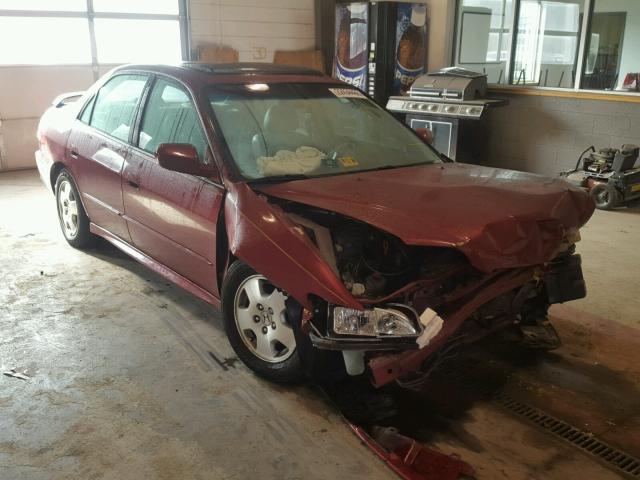 1HGCG16562A052443 - 2002 HONDA ACCORD EX RED photo 1