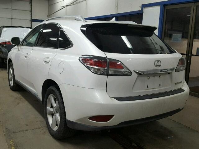 2T2BK1BA2DC161732 - 2013 LEXUS RX 350 WHITE photo 3