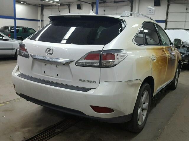 2T2BK1BA2DC161732 - 2013 LEXUS RX 350 WHITE photo 4