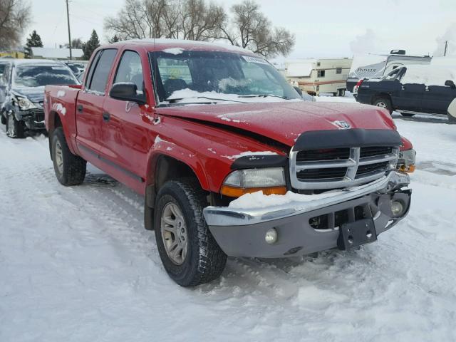 1D7HG48N93S192832 - 2003 DODGE DAKOTA QUA RED photo 1