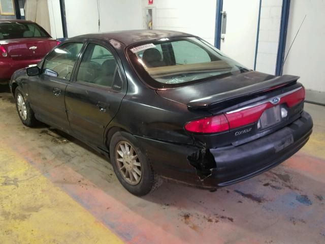 1FALP67L5WK134310 - 1998 FORD CONTOUR SE BLACK photo 3