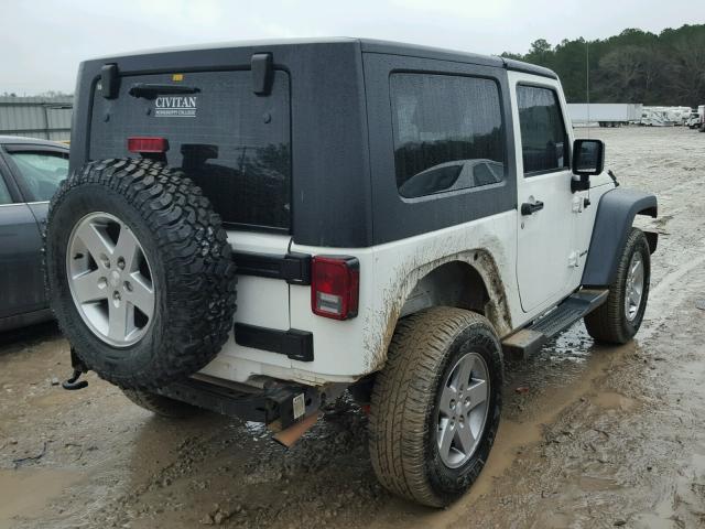 1J4AA2D1XAL173972 - 2010 JEEP WRANGLER S WHITE photo 4