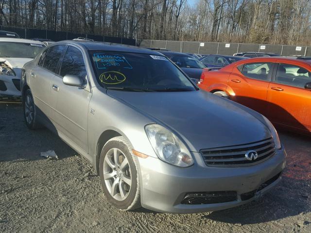 JNKCV51F76M616468 - 2006 INFINITI G35 SILVER photo 1