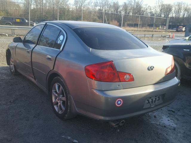 JNKCV51F76M616468 - 2006 INFINITI G35 SILVER photo 3