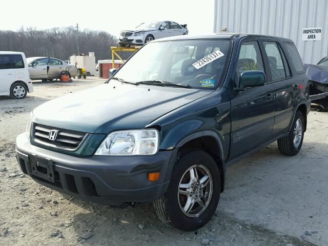 JHLRD17651S013489 - 2001 HONDA CR-V EX GREEN photo 2