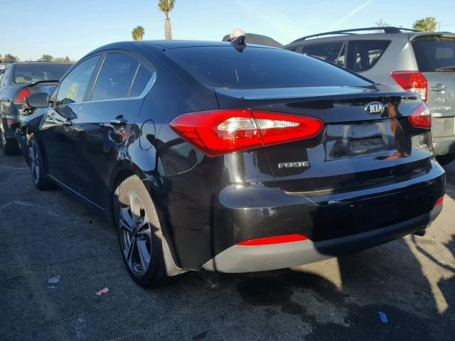 KNAFZ4A87E5207150 - 2014 KIA FORTE EX BLACK photo 3