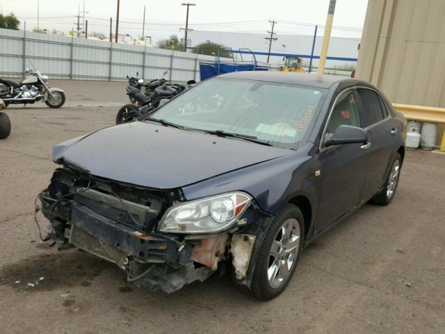 1G1ZG57N184280056 - 2008 CHEVROLET MALIBU LS BLUE photo 2