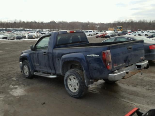 1GTDS146548223349 - 2004 GMC CANYON BLUE photo 3