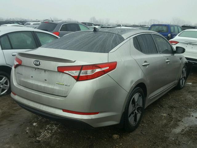 KNAGM4AD7D5054042 - 2013 KIA OPTIMA HYB SILVER photo 4