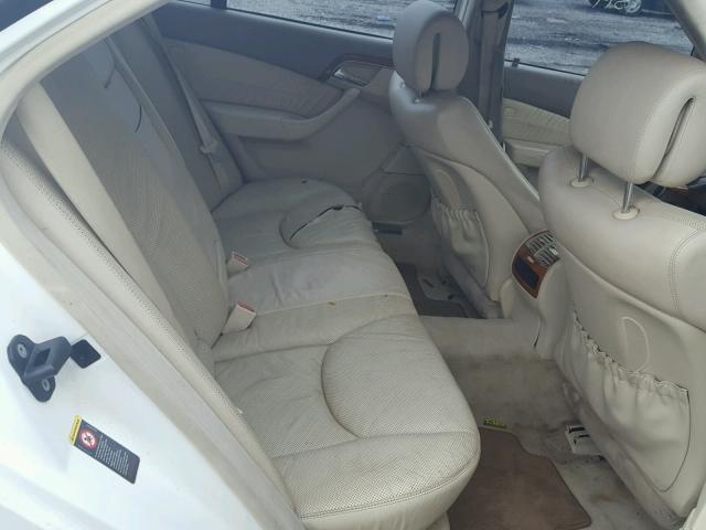 WDBNG70J65A442736 - 2005 MERCEDES-BENZ S 430 WHITE photo 6