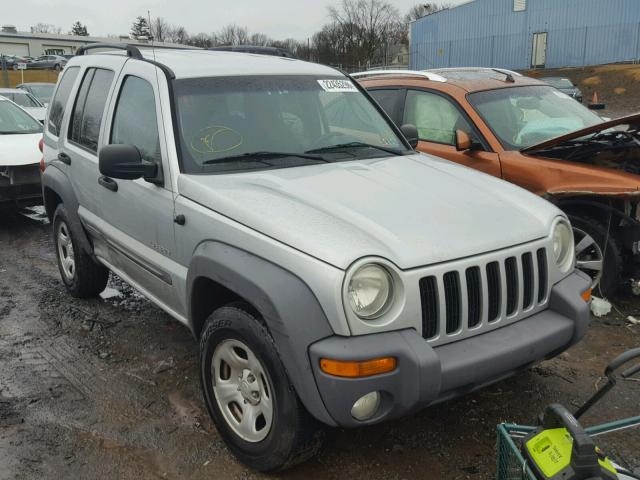 1J4GL48K94W204750 - 2004 JEEP LIBERTY SP SILVER photo 1