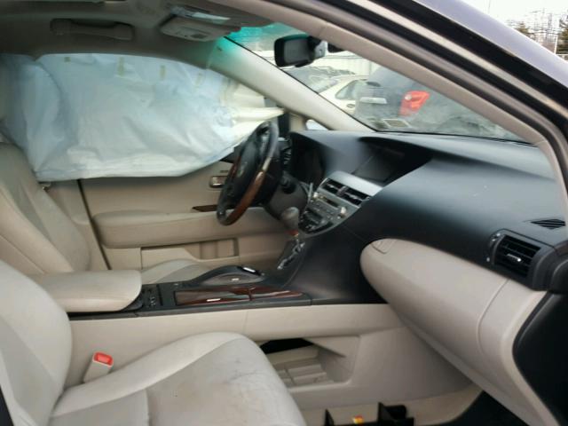 2T2BK1BA6AC070023 - 2010 LEXUS RX 350 BLUE photo 5