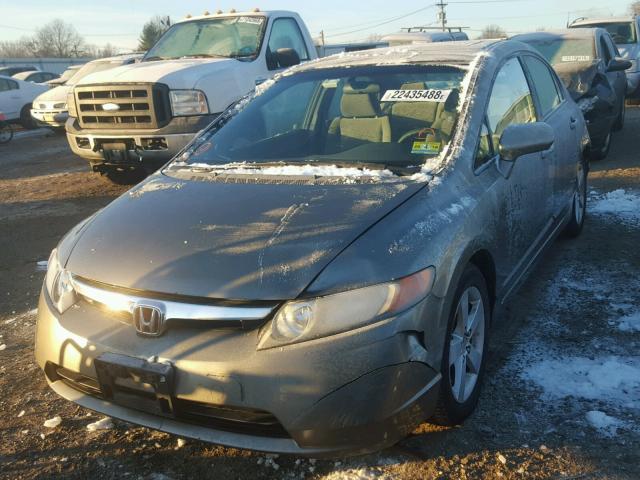 1HGFA16866L089141 - 2006 HONDA CIVIC EX GRAY photo 2