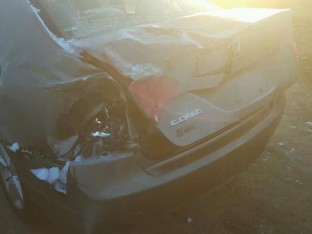 1HGFA16866L089141 - 2006 HONDA CIVIC EX ნაცრისფერი ფოტო 9