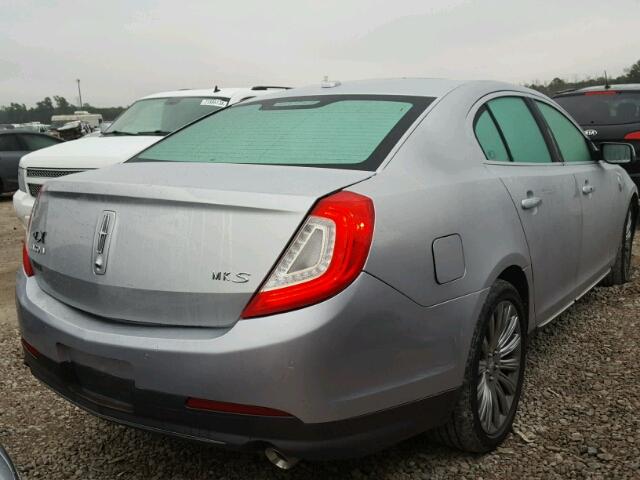 1LNHL9DK2DG614454 - 2013 LINCOLN MKS SILVER photo 4