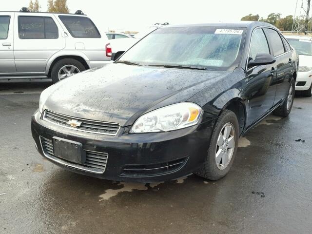 2G1WB58K989285086 - 2008 CHEVROLET IMPALA LS BLACK photo 2