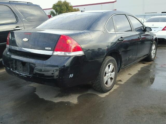 2G1WB58K989285086 - 2008 CHEVROLET IMPALA LS BLACK photo 4