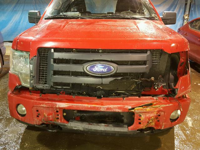 1FTRX14849KC93427 - 2009 FORD F150 SUPER RED photo 9