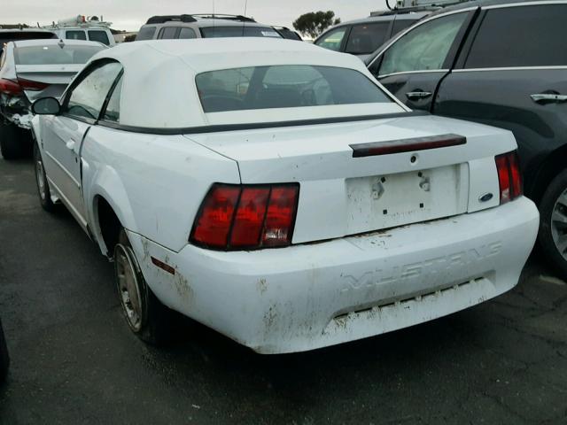 1FAFP44491F167844 - 2001 FORD MUSTANG WHITE photo 3