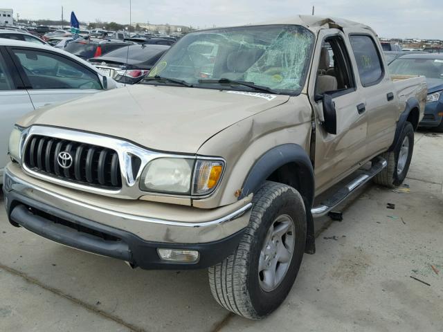 5TEHN72N64Z430871 - 2004 TOYOTA TACOMA DOU GOLD photo 2