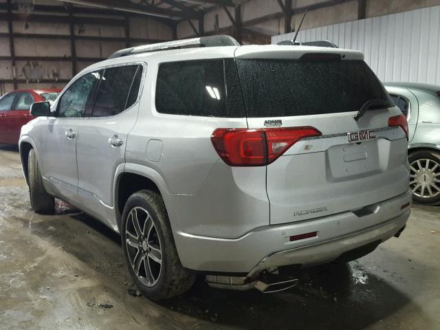 1GKKNPLS5JZ133662 - 2018 GMC ACADIA DEN SILVER photo 3