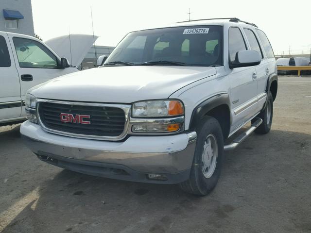 1GKEK13T1YJ128270 - 2000 GMC YUKON WHITE photo 2