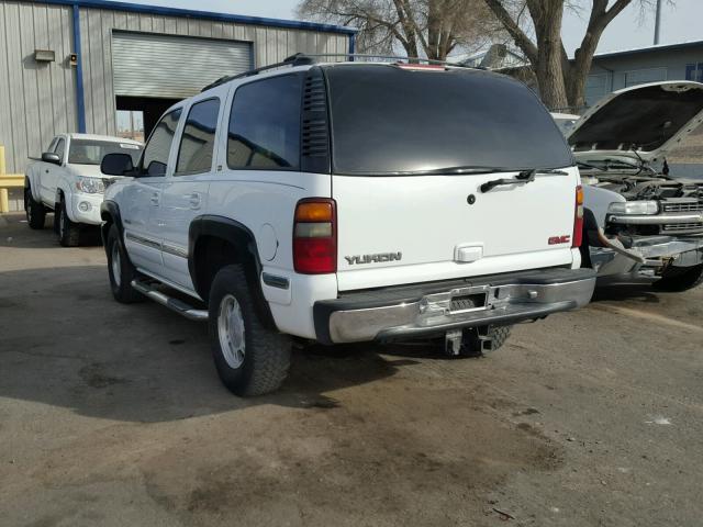 1GKEK13T1YJ128270 - 2000 GMC YUKON WHITE photo 3