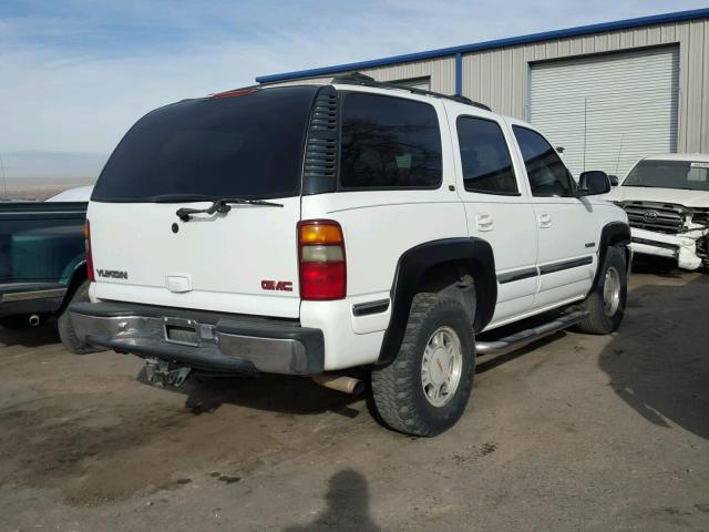 1GKEK13T1YJ128270 - 2000 GMC YUKON WHITE photo 4