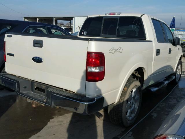 1FTPW14V87FB48915 - 2007 FORD F150 SUPER WHITE photo 4