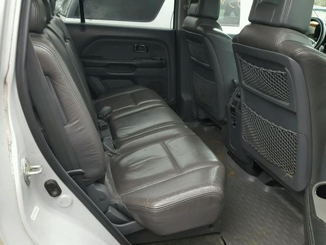 2HKYF18633H610529 - 2003 HONDA PILOT EXL SILVER photo 6