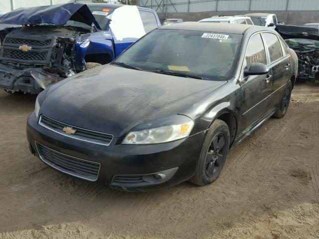 2G1WB5EK6A1220883 - 2010 CHEVROLET IMPALA LT BLACK photo 2