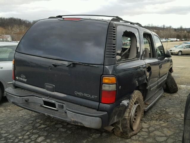 1GNEK13V45J157987 - 2005 CHEVROLET TAHOE K150 BLUE photo 4