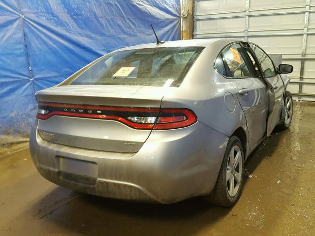 1C3CDFBB9FD121179 - 2015 DODGE DART SXT SILVER photo 4