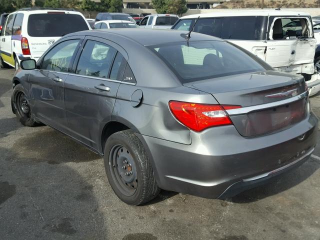 1C3CCBABXCN273670 - 2012 CHRYSLER 200 LX CHARCOAL photo 3