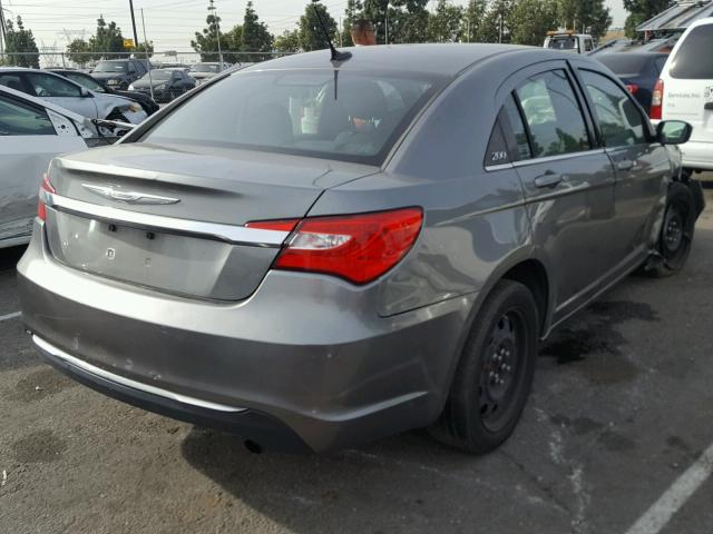 1C3CCBABXCN273670 - 2012 CHRYSLER 200 LX CHARCOAL photo 4