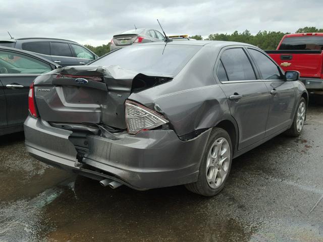 3FAHP0HA4BR269252 - 2011 FORD FUSION SE GRAY photo 4