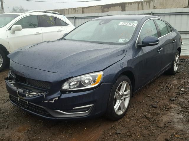 YV126MFK8F1343370 - 2015 VOLVO S60 PREMIE BLUE photo 2