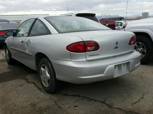 1G1JC124727275420 - 2002 CHEVROLET CAVALIER SILVER photo 3