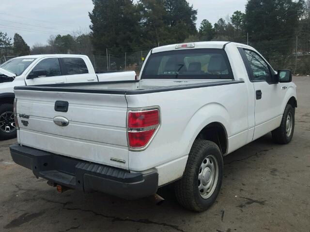 1FTMF1CMXBFB37502 - 2011 FORD F150 WHITE photo 4