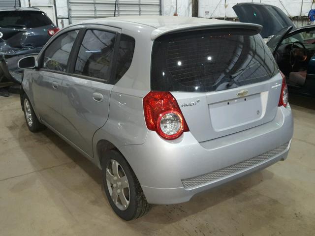 KL1TD6DE3AB098061 - 2010 CHEVROLET AVEO LS SILVER photo 3