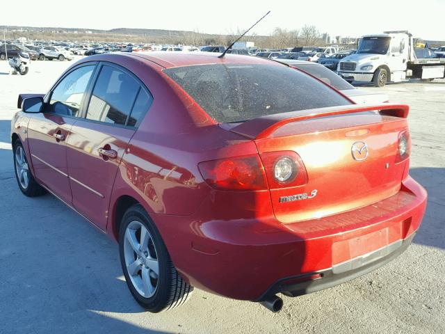 JM1BK12FX61418675 - 2006 MAZDA 3 I RED photo 3