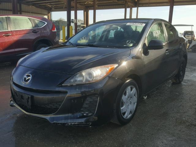 JM1BL1UF3C1580590 - 2012 MAZDA 3 I BLACK photo 2