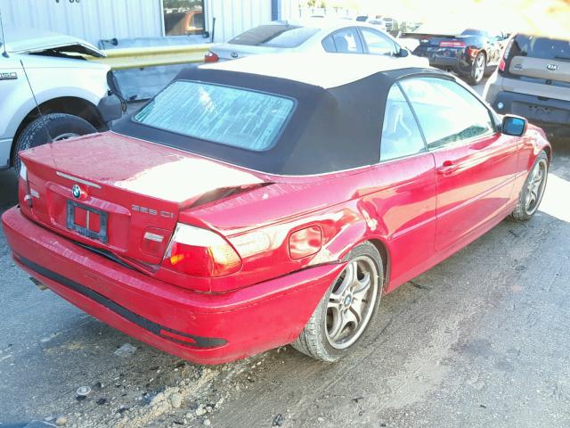 WBABW33454PL24532 - 2004 BMW 325 CI RED photo 4