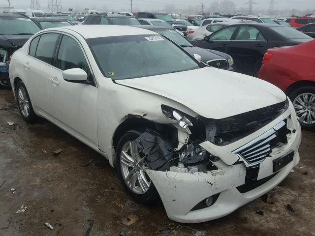 JN1CV6AR0AM459976 - 2010 INFINITI G37 WHITE photo 1